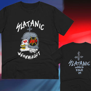 Vintage 1985 Slayer Slaytanic Wehrmacht Tour Tshirt 2 Sided